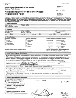 National Register of Historic Places Continuation Sheet TOKAI MARU Section Number JL Page