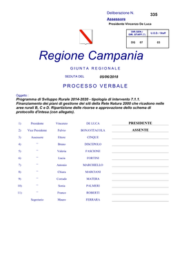 Tipologia Di Intervento 7.1.1. Finanziamento Dei Piani Di Gestione Dei Siti Della Rete Natura 2000 Che Ricadono Nelle Aree Rurali B, C E D