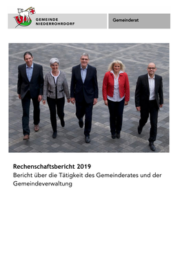 Rechenschaftsbericht 2019 Bericht Über Die Tätigkeit Des Gemeinderates Und Der Gemeindeverwaltung