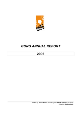 Gong Annual Report 2006