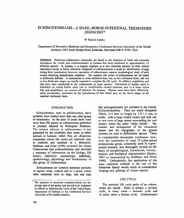 A Snail-Borne Intestinal Trematode Zoonosis*