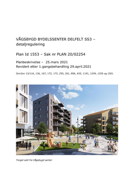 VÅGSBYGD BYDELSSENTER DELFELT SS3 – Detaljregulering