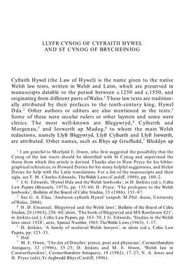 The Law of Hywel