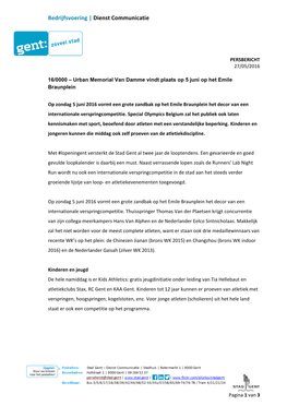 Bedrijfsvoering | Dienst Communicatie