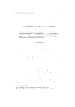 Nx-COMPLEMENTARY GENERATIONS of the SPORADIC GROUP Co1