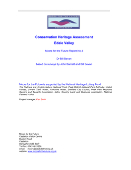 Conservation Heritage Assessment Edale Valley