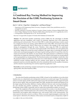 A Combined Ray Tracing Method for Improving the Precision of the USBL Positioning System in Smart Ocean