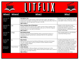 26 Feb Litflix Week 6