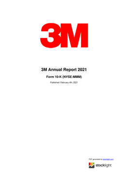 3M Annual Report 2021