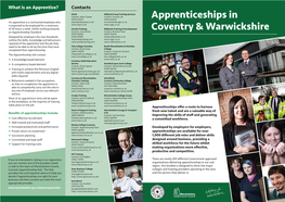 Apprenticeships in Coventry & Warwickshire
