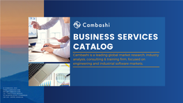 Cambashi Business Services Catalog