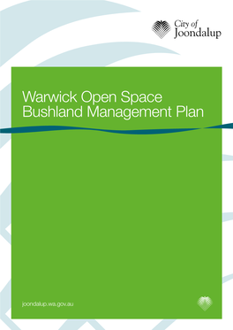 Warwick Open Space Bushland Management Plan