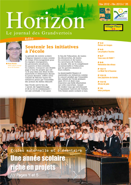 Une Année Scolaire Riche En Projets /// Pages 4 Et 5 >