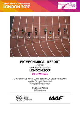 Biomechanical Report for The