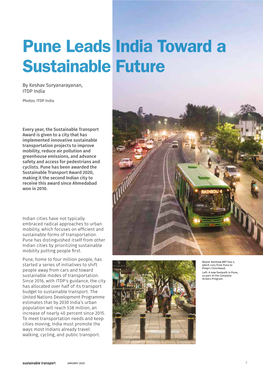 Pune Leads India Toward a Sustainable Future