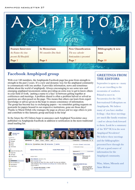 AMPHIPOD Newsletter 37 (2013)