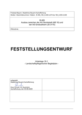 Feststellungsentwurf