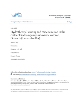 Hydrothermal Venting and Mineralization in the Crater of Kick'em Jenny Submarine Volcano, Grenada (Lesser Antilles)