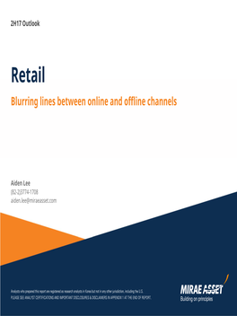 Retail Blurring Lines Between Online and Offline Channels