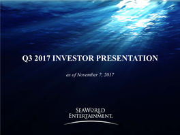 Q3 2017 Investor Presentation