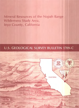 Mineral Resources of the Nopah Range Wilderness Study Area, Inyo County, California