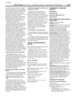 Federal Register/Vol. 85, No. 46/Monday, March 9, 2020/Rules