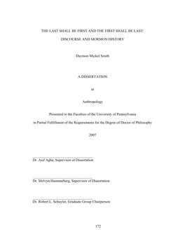 Daymon Smith's Dissertation