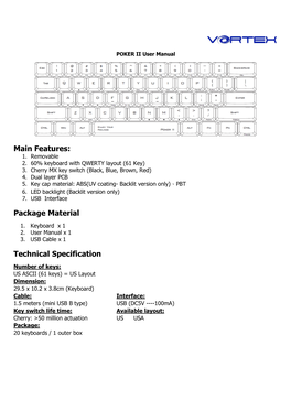 POKER II User Manual