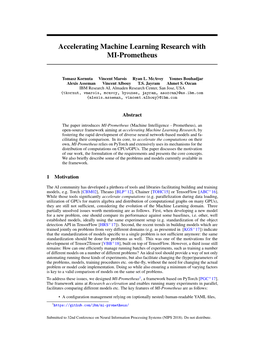 Accelerating Machine Learning Research with MI-Prometheus