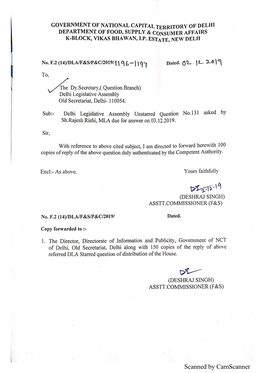 Scanned by Camscanner Scanned by Camscanner Applications Pending in Circle-30 Janakpuri As on 28.11.2019 S No