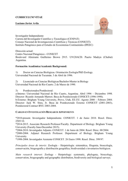 Curriculum Vitae