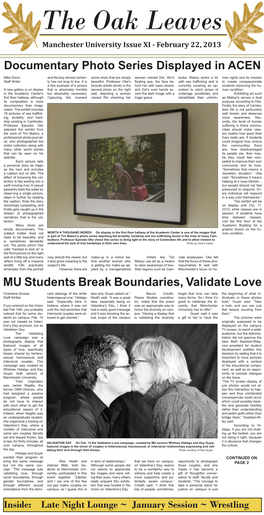 MU Students Break Boundaries, Validate Love