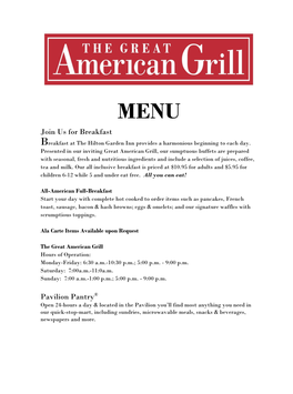 The Great American Grill®