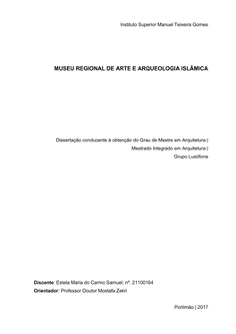 Museu Regional De Arte E Arqueologia Islâmica