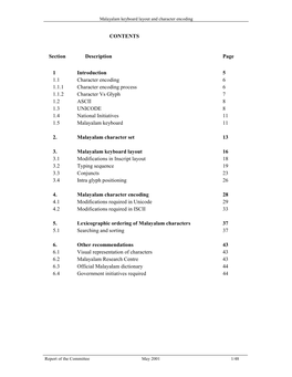 Malayalam Standardization Report 2.Pdf
