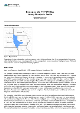 Ecological Site R107BY025IA Loamy Floodplain Prairie