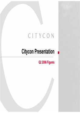 Citycon Presentation