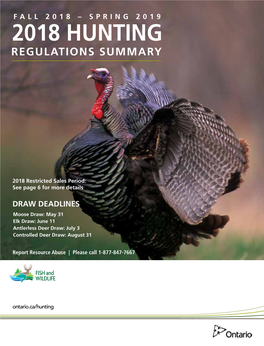 Hunting Regulations Summary