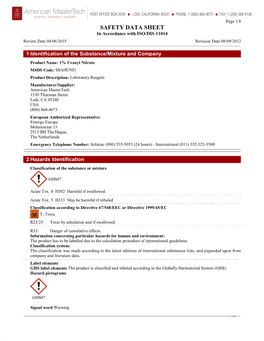 1% Uranyl Nitrate