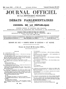 Jeudi 20 Décembre 1951