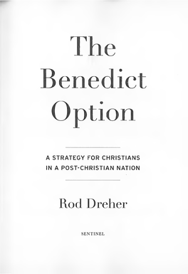 The Benedict Option