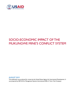 Socio-Economic Impact of the Mukungwe Mine's Conflict