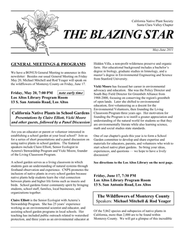 Blazing Star Newsletter