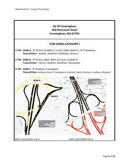 H2 SP Framingham 450 Worcester Road Framingham, MA 01702 TOW