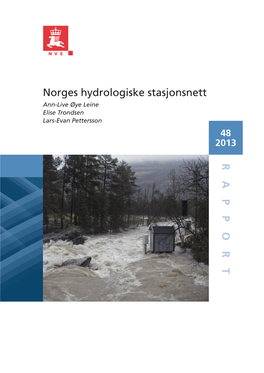 RAPPOR T Norges Hydrologiske Stasjonsnett