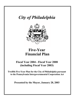 The Mayor´S Five Year Plan