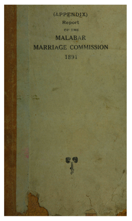 MALABAR MARRIAGE COMMISSION 189I