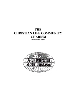 THE CLC CHARISM ( Revised