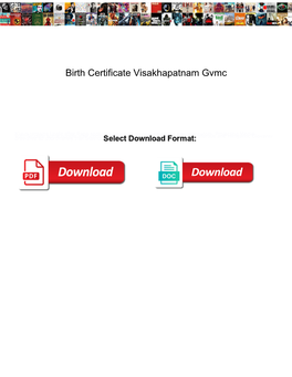 Birth Certificate Visakhapatnam Gvmc