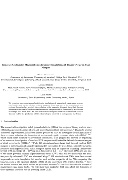 General Relativistic Magnetohydrodynamic Simulations of Binary Neutron Star Mergers